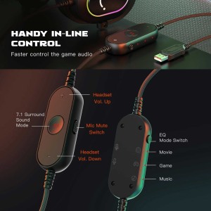 هدست گیمینگ فای فاین مدل AMPLIGAME H6 RGB